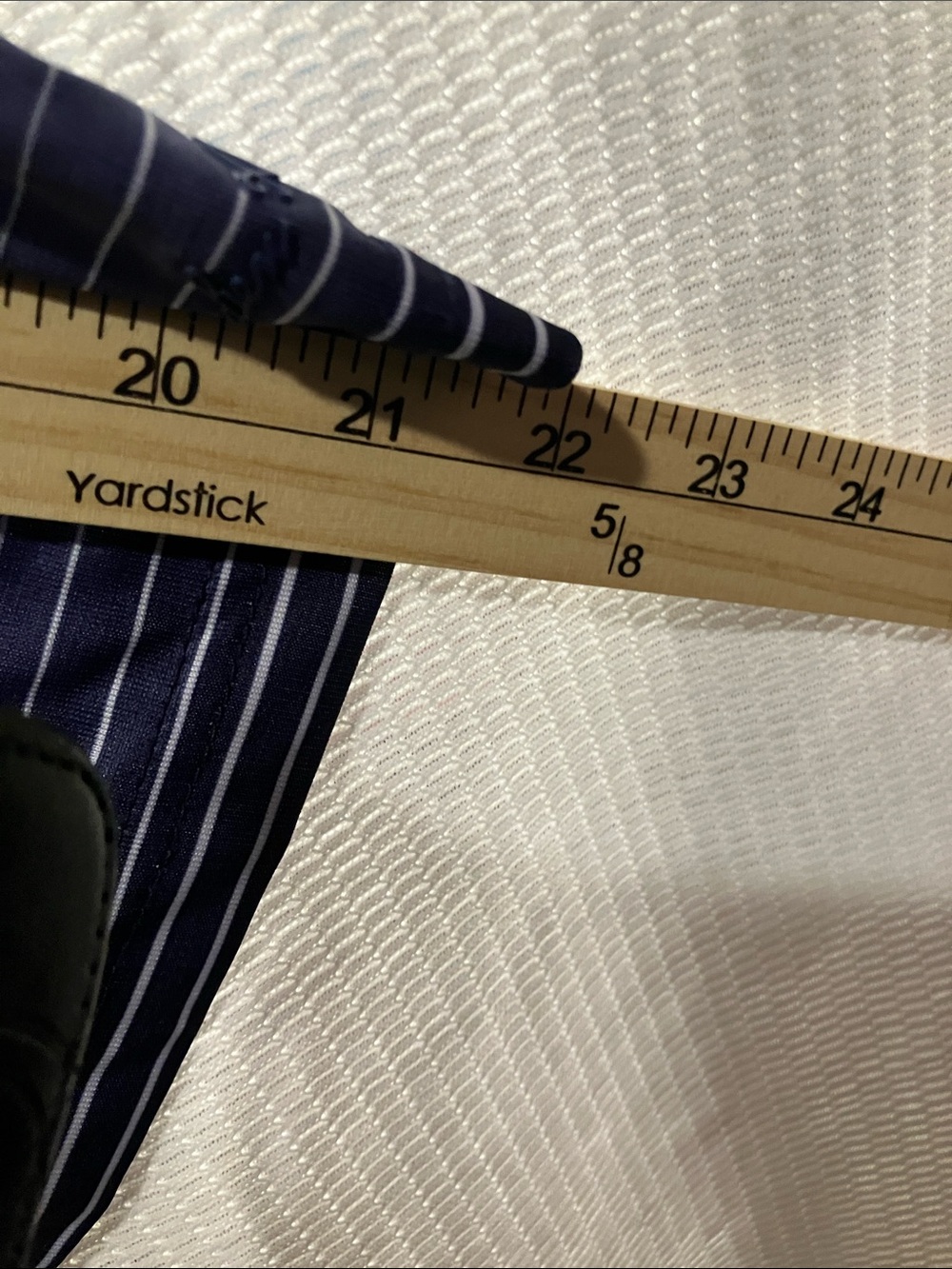 Hogan Navy and Teal Striped Polo Shirt - Picture 9 of 10